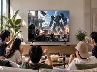 menonton TV 4K Sharp 