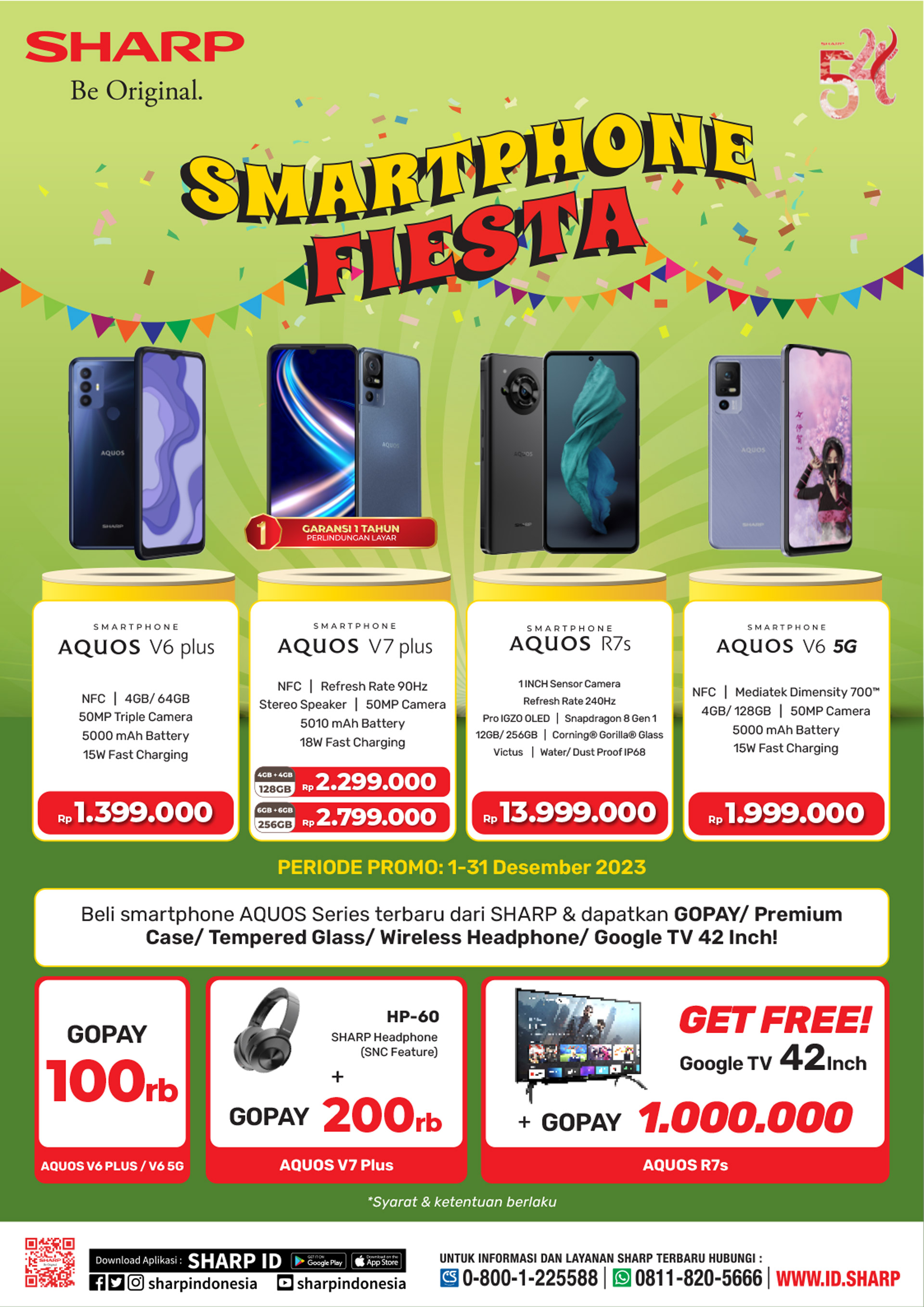 Promo sMARTPHONE aQUOS Desember