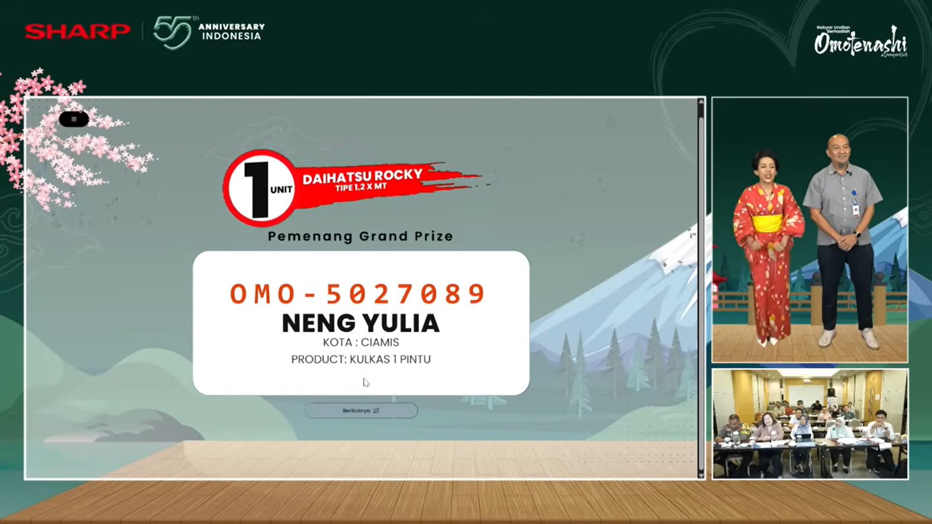 Pengundian program SLD Omotenashi 