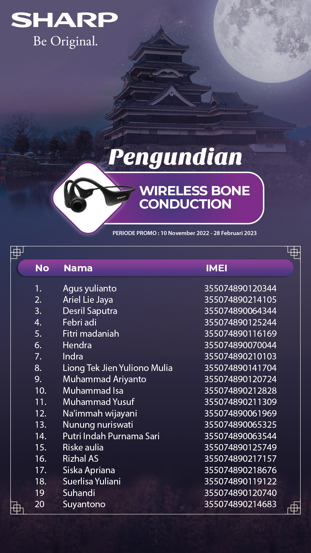 Pemenang - Bone Conduction